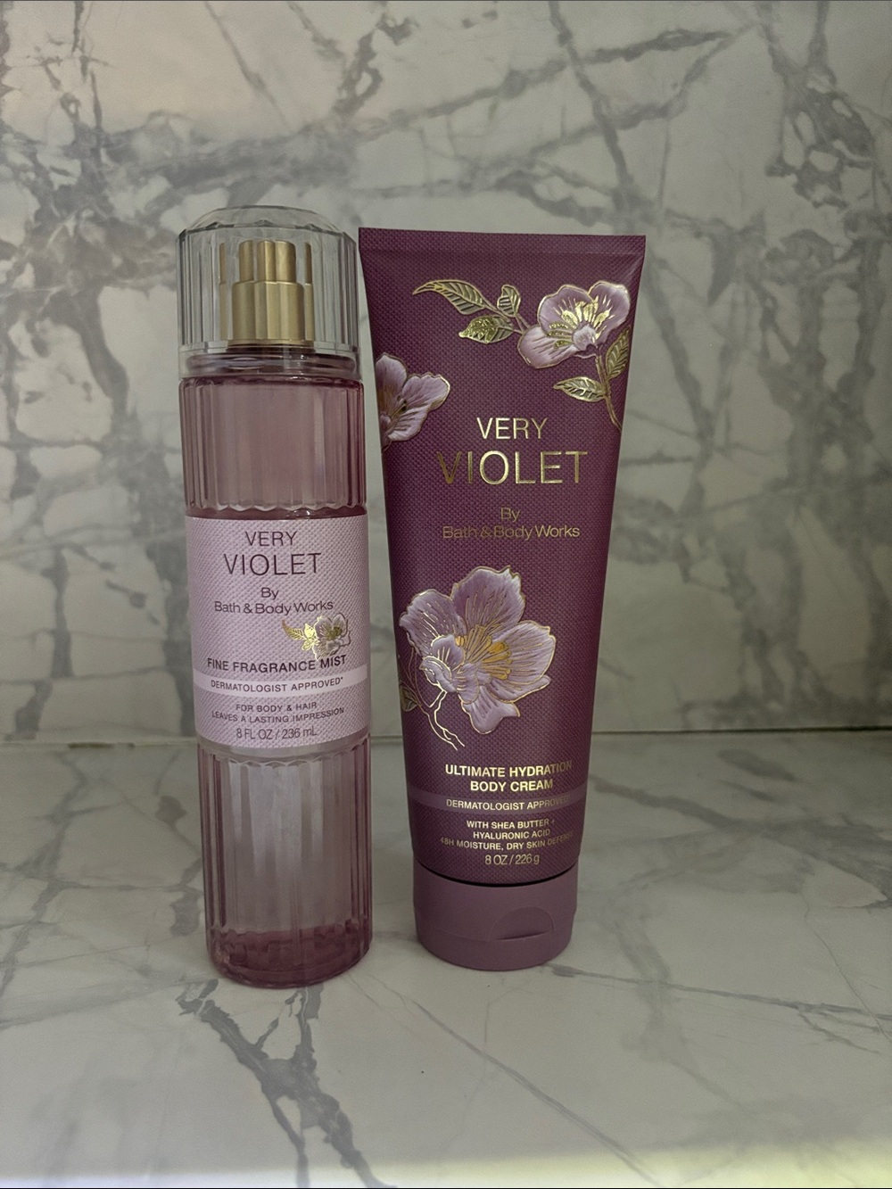 Bath & Body Works Very Violet Fragrance Mist & Body Cream - Purple